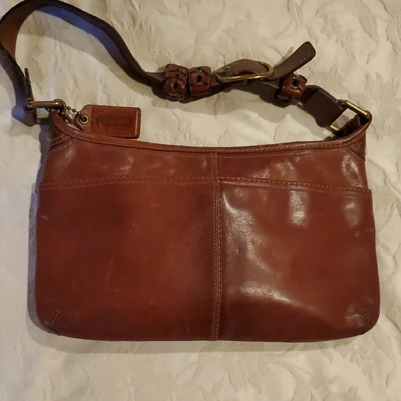 Coach | Bags | Vintage Coach Brown Leather Shoulder Bag | Poshmark